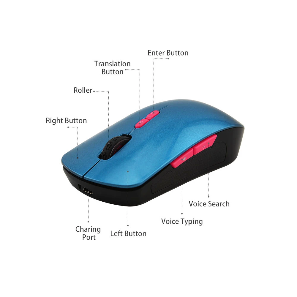 Smart AI Voice Wireless Mause Rechargeable Computer Gaming Mouse 7D Ergonomic Optical USB Reciever Mice For PC Desktop Laptop | Компьютеры