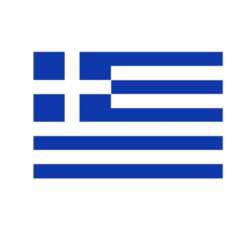 

Fine Car Sticker Greece Greek Flag Hellenic Hellas Vinyl Decal Waterproof JDM Bump Sticker13x10cm