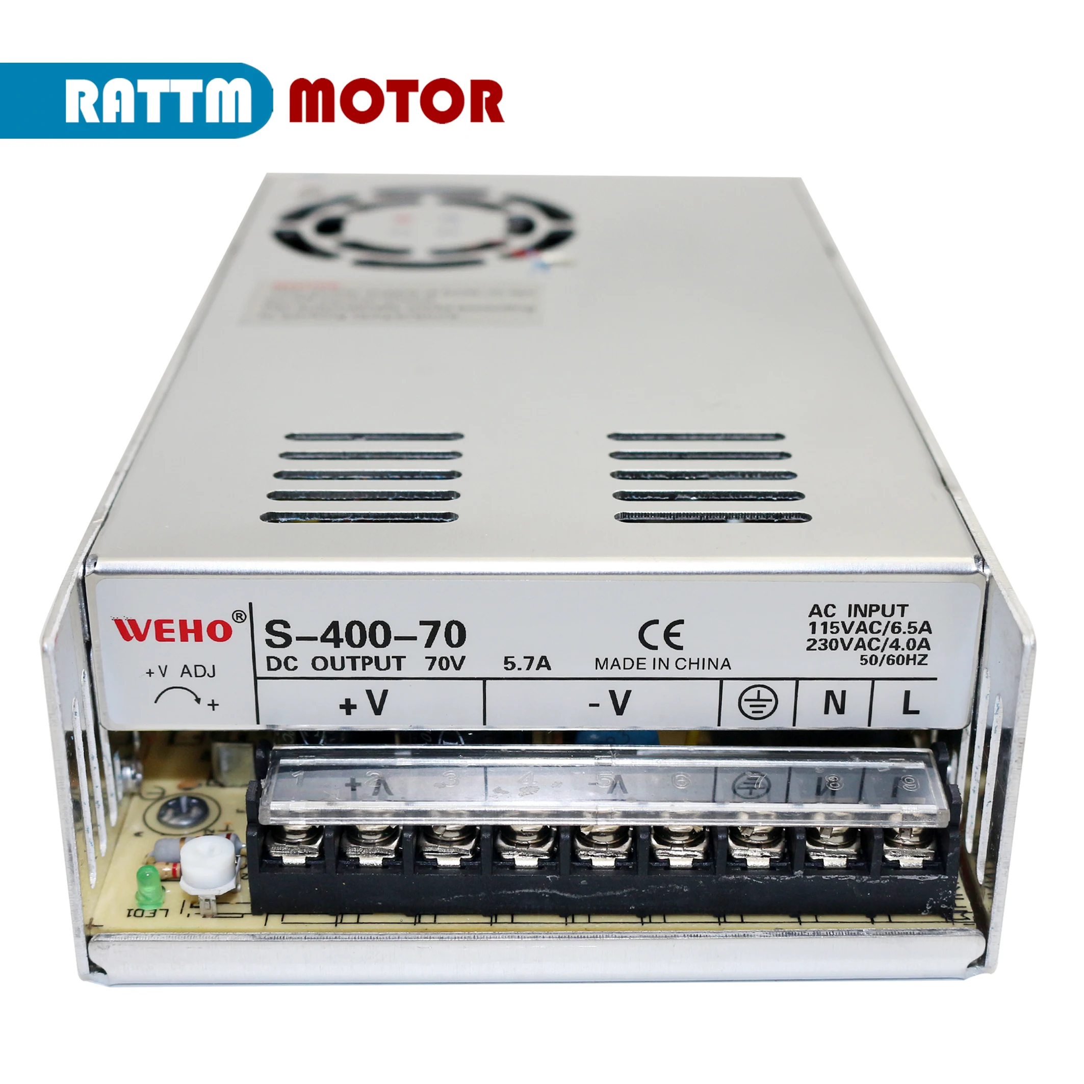 24V / 60V 70V блок питания с переключением постоянного Мощность поставить 400W 5.7A один