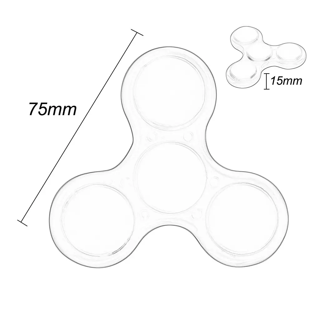СВЕТОДИОДНЫЙ цветной треугольный ручной Спиннер со вспышкой для СДВГ снятия