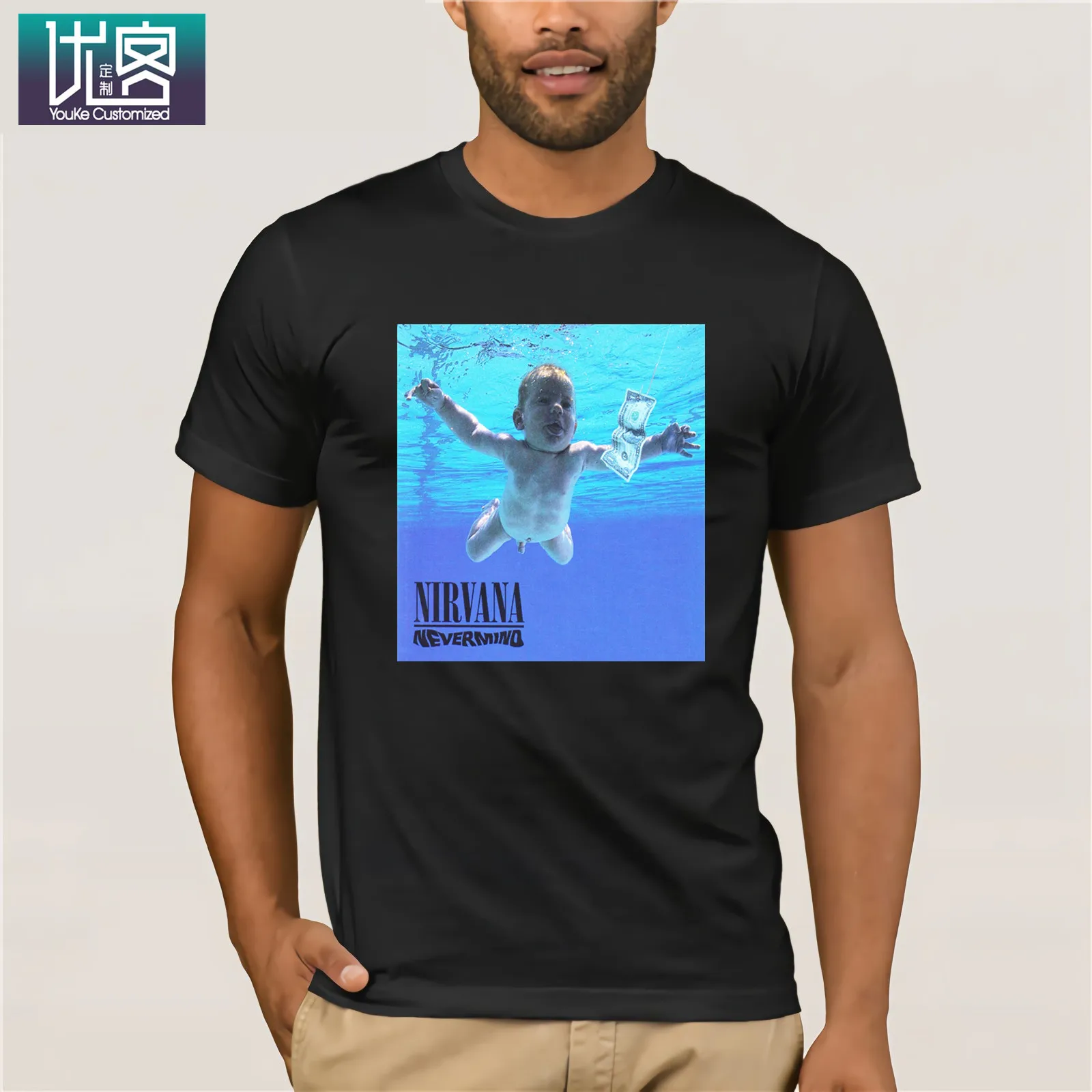 Винтажная Футболка Nirvana Nevermind футболка с инди рок гранж 90 S Vtg одежда в стиле ретро