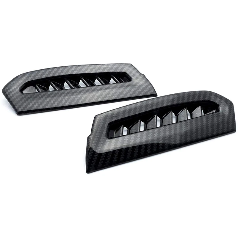 Углеродное волокно стиль боковой консоли Кондиционер AC вентиляционное