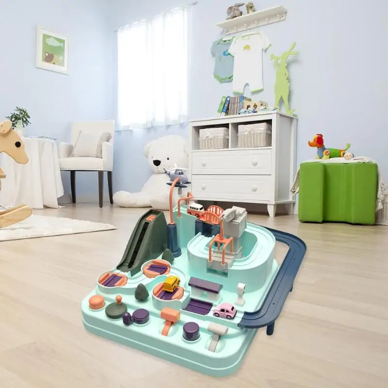 Обучающая игрушка для железнодорожного пути детский автомобиль приключения