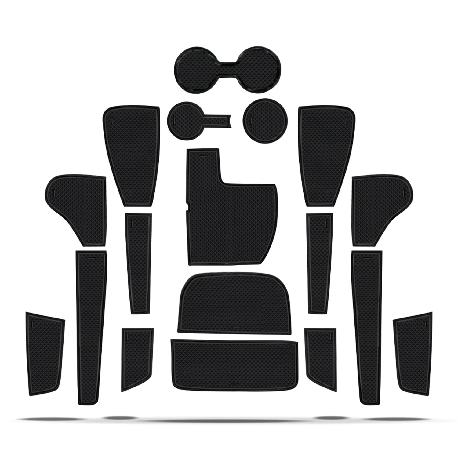 LFOTPP Автомобильный коврик для дверей для Kia Seltos 2021-2024/Kia Celltos 2020-2024, противоскользящие накладки на слоты для ворот, аксессуары для Kia Seltos