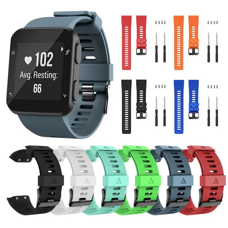 Сменный силиконовый ремешок для наручных часов Garmin Forerunner 35 с инструментами