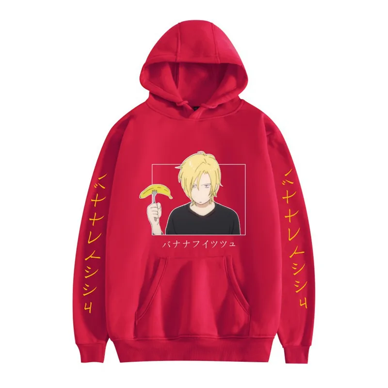

2021 Hot New Banana Fish anime Hoodie Men/Women popular fashion Harajuku Banana Fish Hoodies sweatshirt Pullover Streetwear