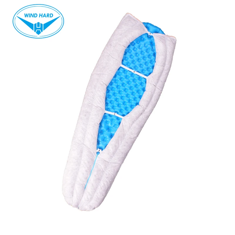 Спальный мешок AEGISMAX крошечный ультралегкий конверт серого гусиного пуха для