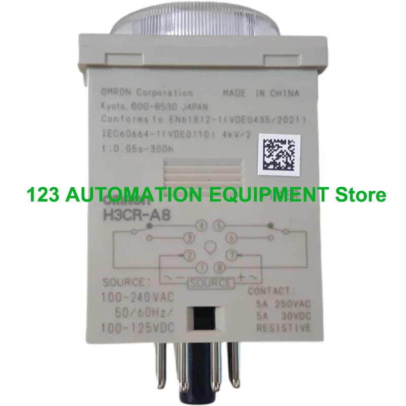 Оригинальное новое реле времени OMRON H3CR-A A8 A8E 12-48 В постоянного тока 100-240