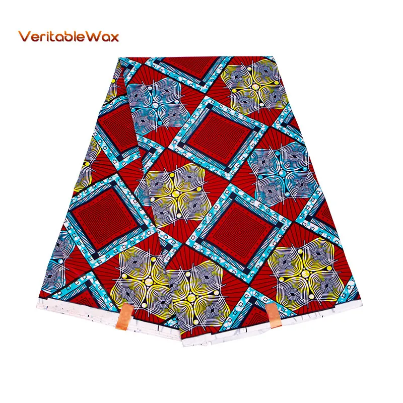 

2021 Polyester Wax Prints Fabric Ankara VeritableWax High Quality 6 Yards African Fabric Patchwork Sewing Dress Craft FP6365