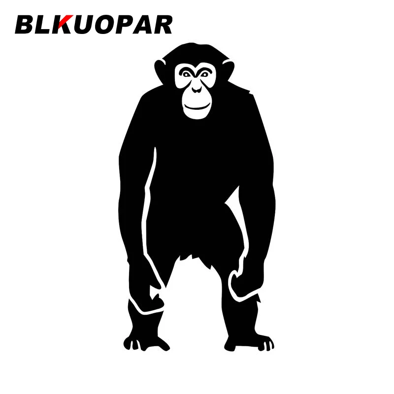 

Автомобильная наклейка BLKUOPAR для чимпанзе, индивидуальная устойчивая к царапинам наклейка, водонепроницаемая наклейка на холодильник, лобо...