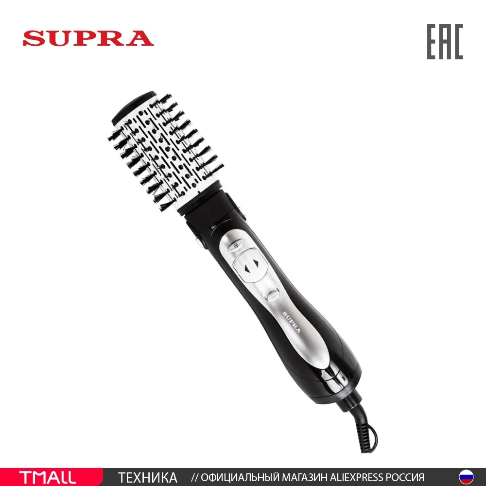 Фен-щетка Supra PHS-2024N 1000Вт черный/серый | Бытовая техника