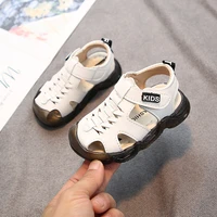 2021 baby shoes summer new children sandals toddler beach shoes soft bottom non slip boys leather sports sandals leisure shoes