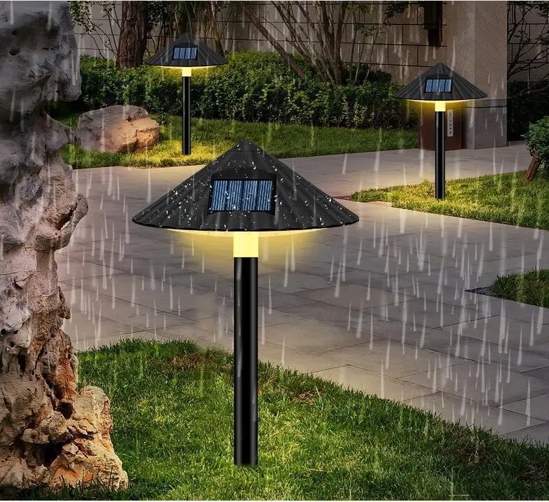 Светодиодная лампа для лужайки на солнечной батарее уличный водонепроницаемый