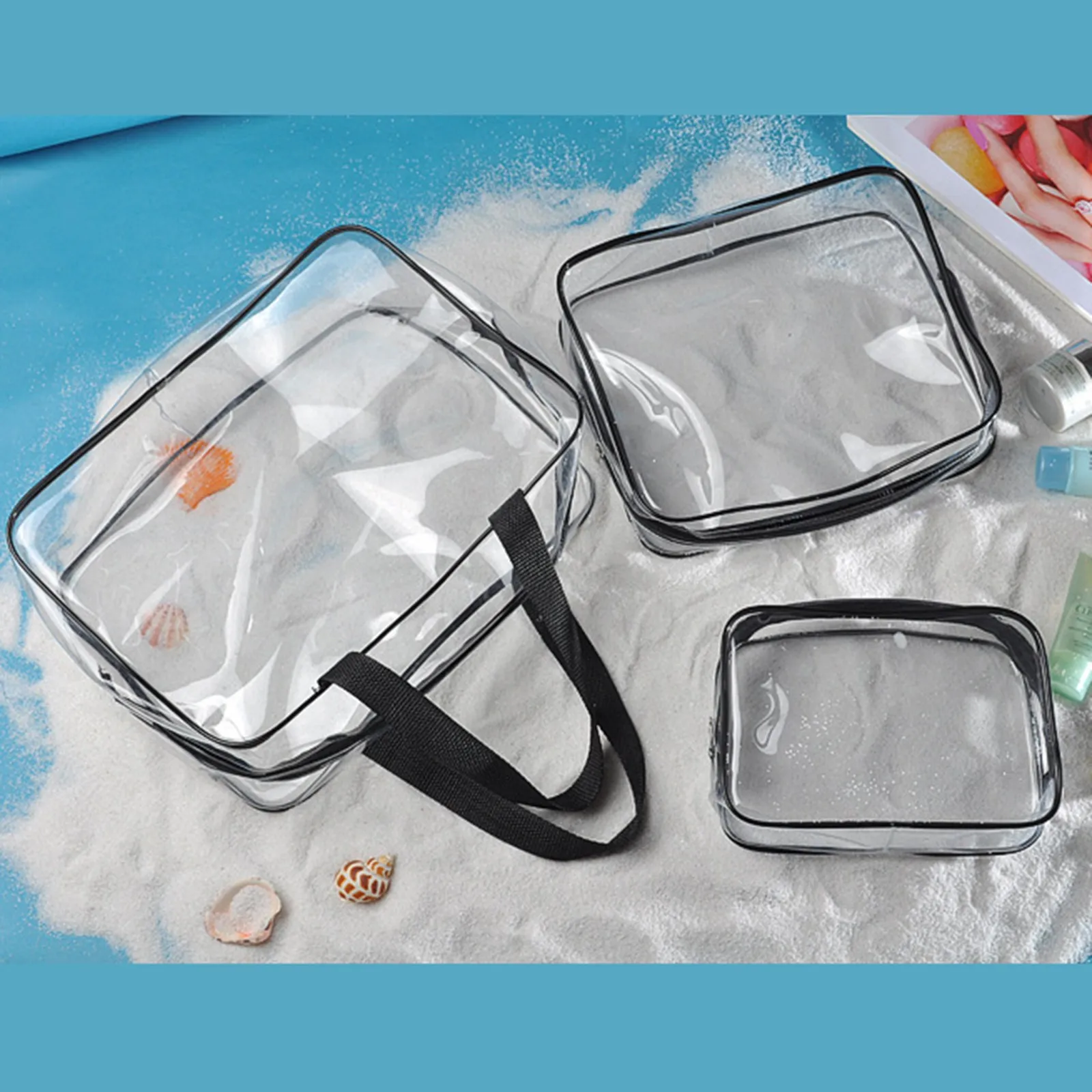 

Transparent Pvc Storage Bags Travel Organizer Clear Makeup Bag Beautician Cosmetic Bag Beauty Case Toiletry Bag Wash Bags #YJ