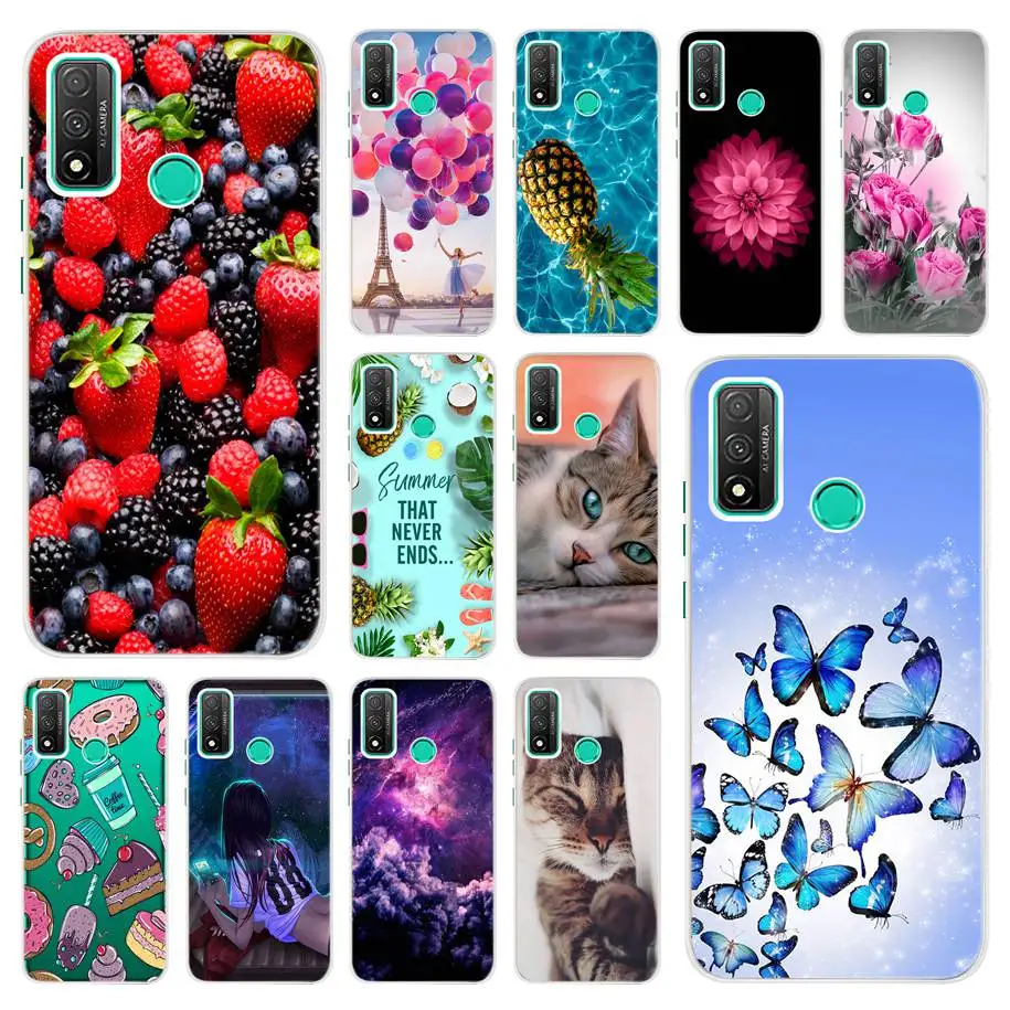 Чехол для Huawei P Smart 2020 Мягкий Силиконовый противоударный чехол чехлы PSmart POT-LX1A 6 21