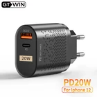 GTWIN PD зарядное устройство 20 Вт для iPhone 12 Pro Max Type C Быстрая зарядка зарядное устройство для телефона Быстрая зарядка QC 3,0 USB C зарядное устройство для Xiaomi