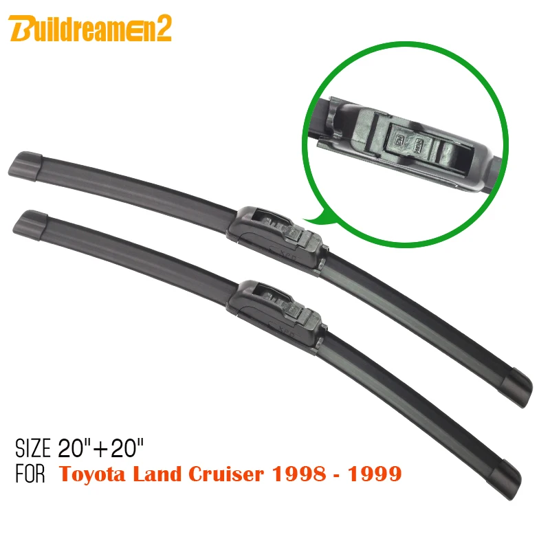 Buildreamen2 2 шт. Щетка стеклоочистителя окна автомобиля мягкие резиновые Bracketless