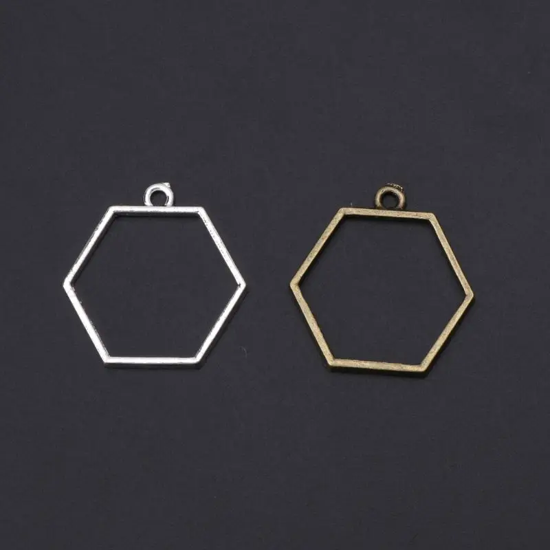 5 шт полые рамки открытая задняя рамка кулон УФ Смола прессованный цветок