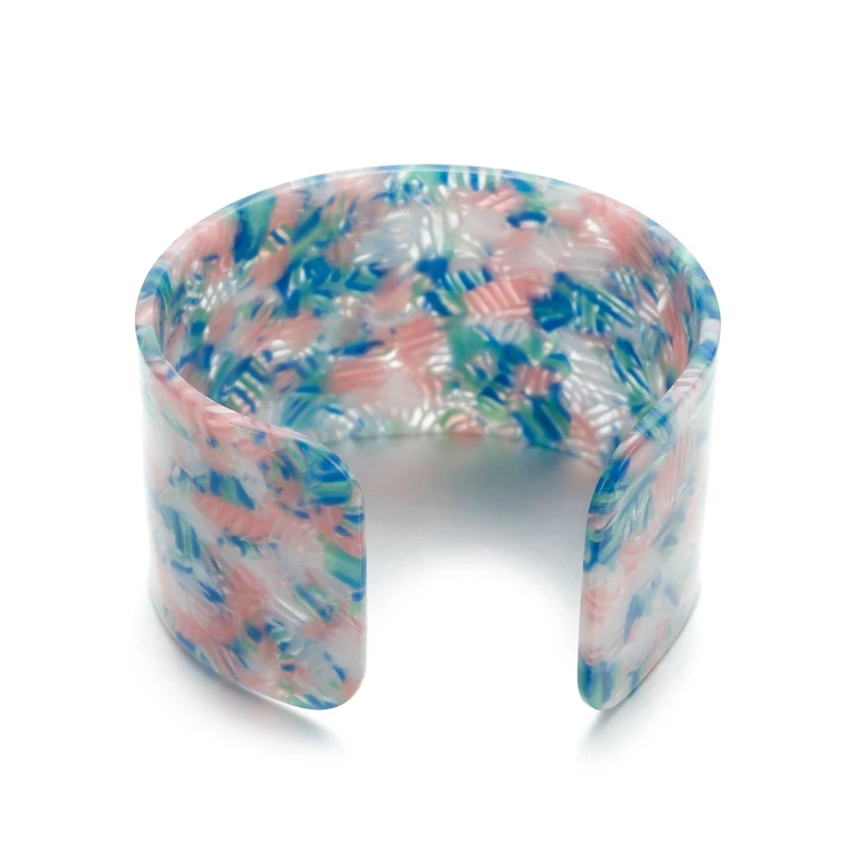 Женские широкие браслеты и обручи Match-Right женские открытые манжеты акриловый