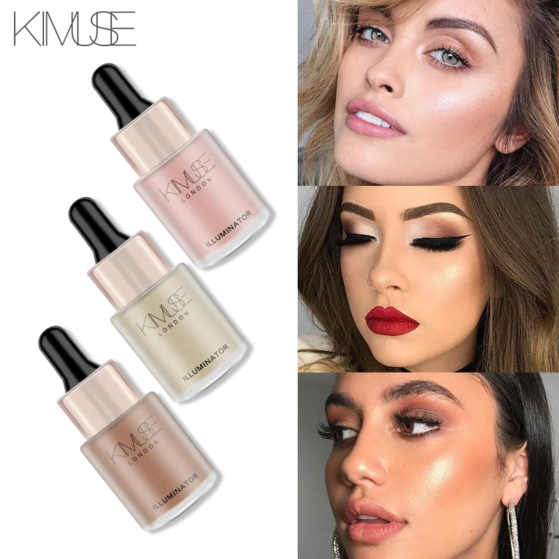 KIMUSE осветитель жидкий хайлайтер долговечный легко носить maquiag макияж Shimmer