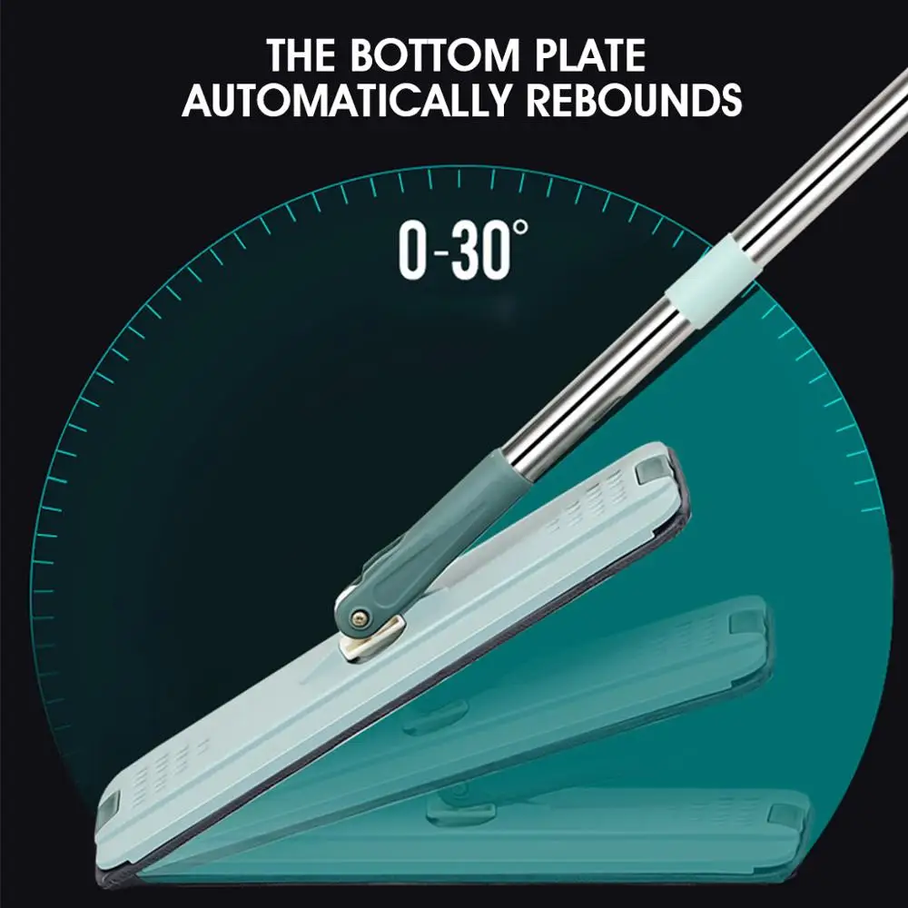 Съемная и моющаяся СС свободной рукой крученая Швабра для сухой влажной уборки