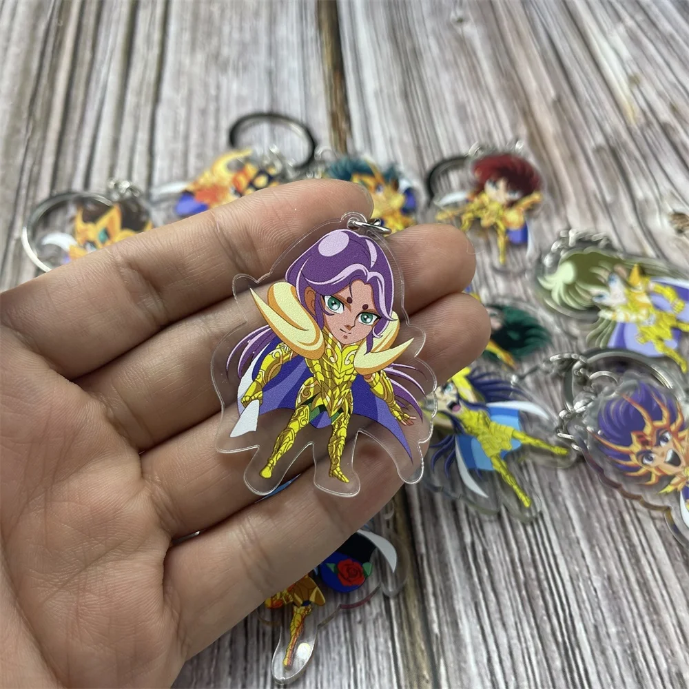 Аниме святая Сейя мистическая одежда ключевая цепь кулон Зодиака золото-Косплэй