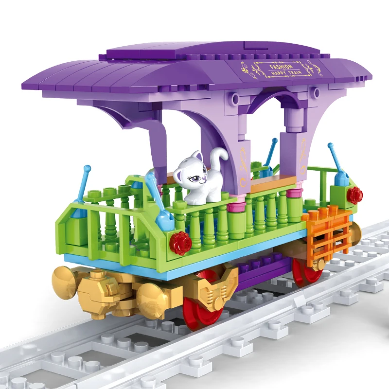 Конструктор AUSINI Железнодорожный детский железнодорожный поезд игрушки для