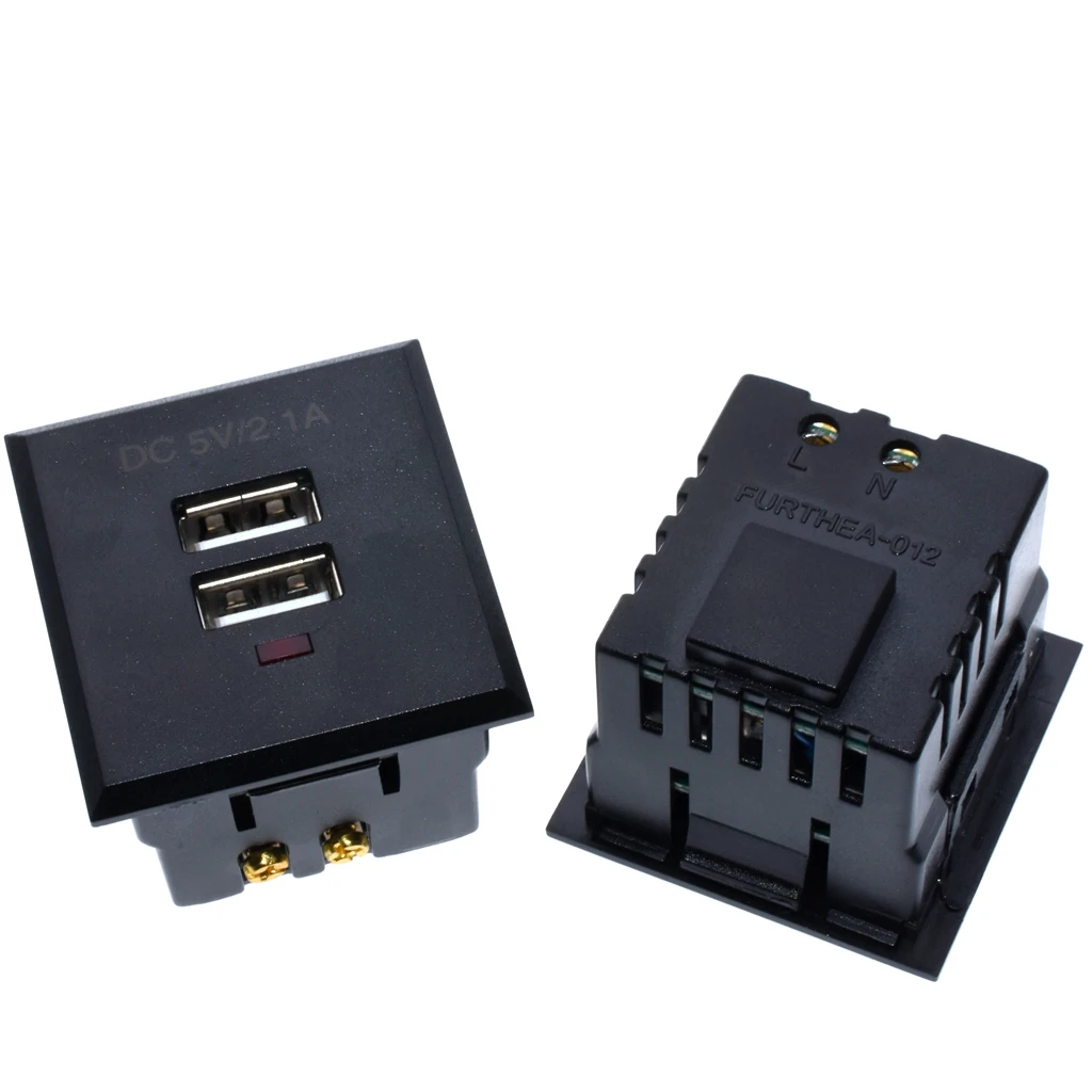 Черного цвета на каблуках высотой 5V 2.1A карты типа Дополнительный внешний