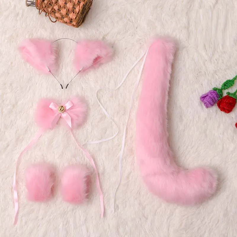 

Головной убор для косплея по мотивам аниме, лиса, волк, хвосты, ролевые уши, реквизит для сцены, свадьбы, дня рождения, Пасхи