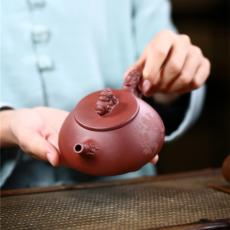 

Authentic Yixing Teapot All Handmade Dragon Kettle Creative Teaware Send Gift Box