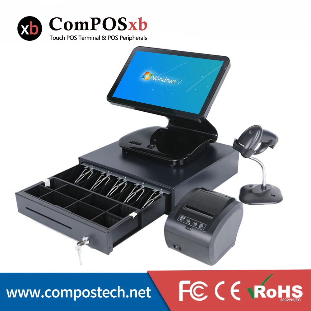 Композитный сенсорный POS Системы s Windows кассовый аппарат 15 6 дюймов Все-в-одном