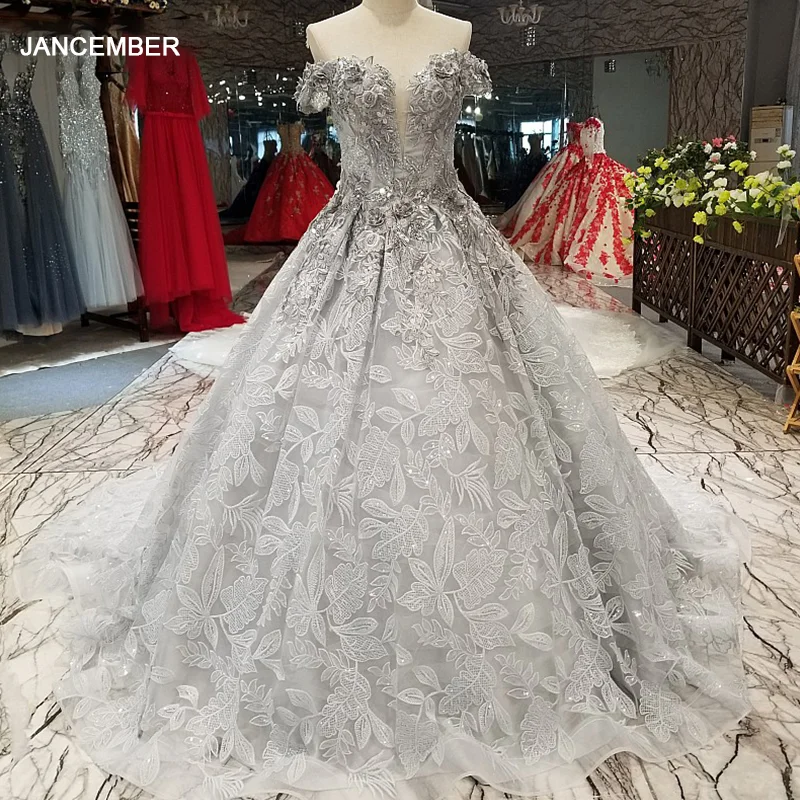 LS04471 старшее серое с открытыми плечами красивое Дешевое Вечернее Платье милое со