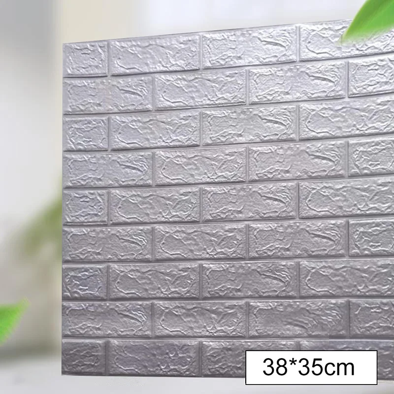 3D кирпичная стена стикер s DIY Декор самоклеющиеся водонепроницаемые обои для