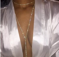 new fashion choker necklace for women vintage long round line gold necklaces pendants bling party bijoux