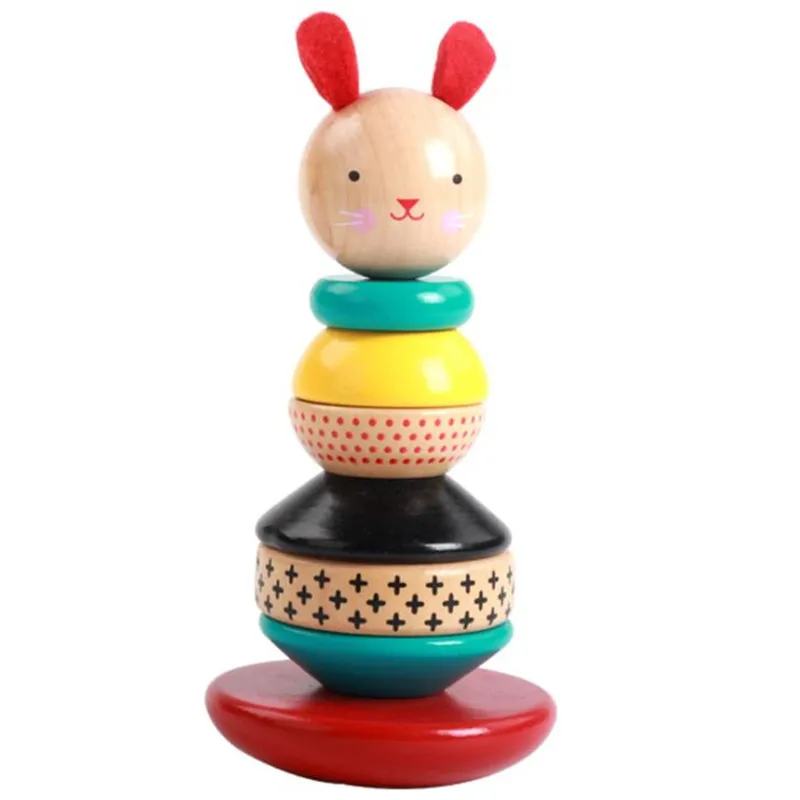 Материалы Монтессори в животном стиле jinga rabbit montessori Детские Обучающие Игрушки