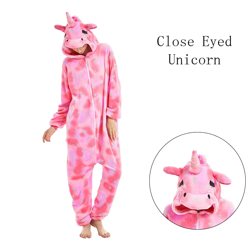 Unicorn Onesie Kids Stitch Pajamas For Children Animal Cartoon Blanket Sleepers Baby Costume Winter Boys Girls Licorne Jumspuit | Мать и