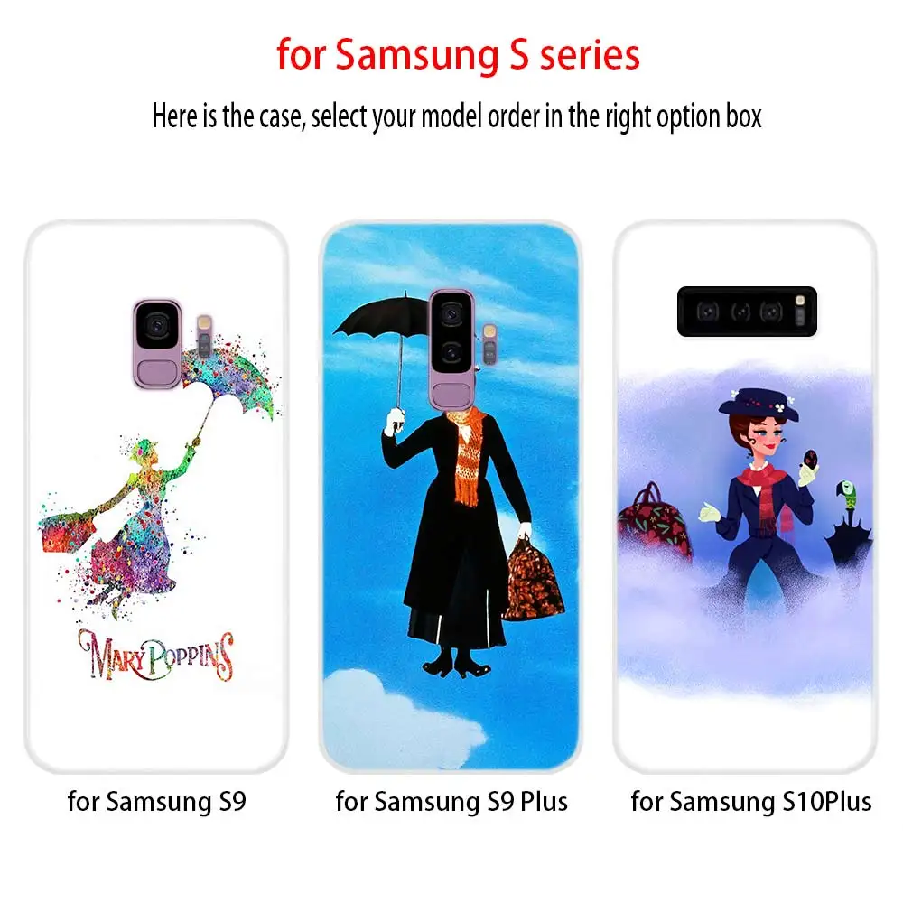 Силиконовый чехол Mary Poppins из ТПУ для Samsung S11 S10 S8 S9 Plus S7 S6 Edge Note 10 8 9 Funda Etui чехлы