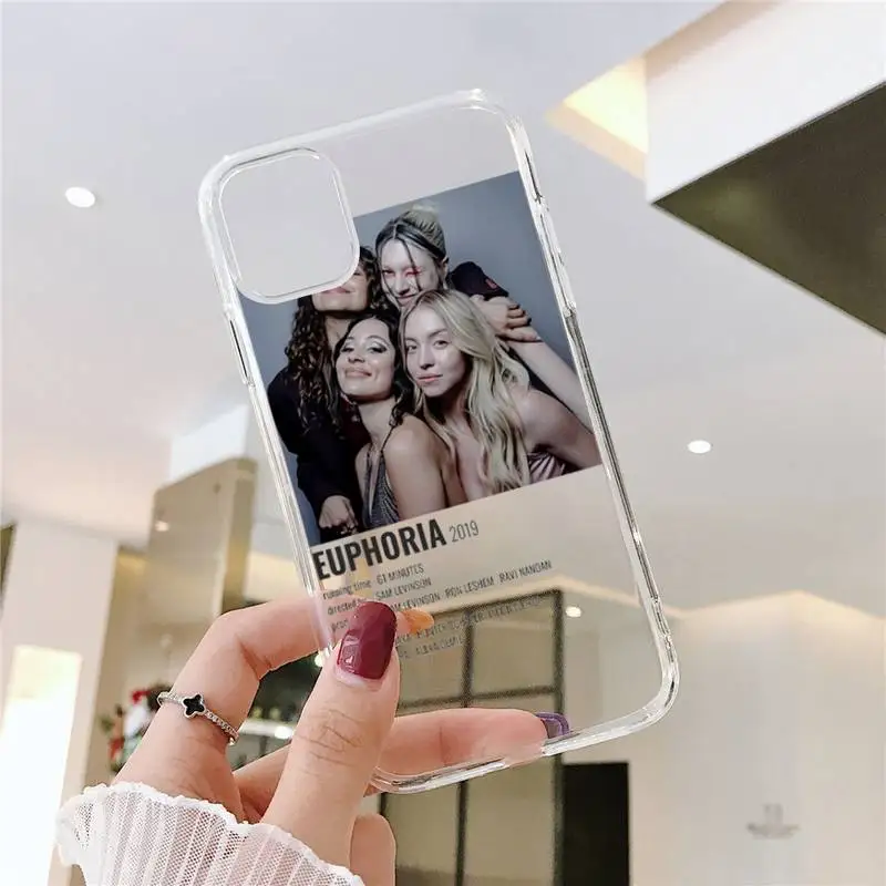 

Euphoria American TV Series Phone Cases Transparent soft For iphone 5 5s 5c se 6 6s 7 8 11 12 plus mini x xs xr pro max