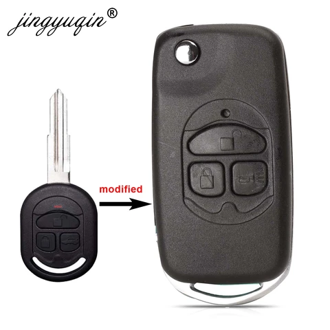 Модифицированный складной дистанционный ключ jingyuqin для Chevrolet Buick Excelle 2005-2018 HRV, 3 кнопки, чехол для автомобильного ключа