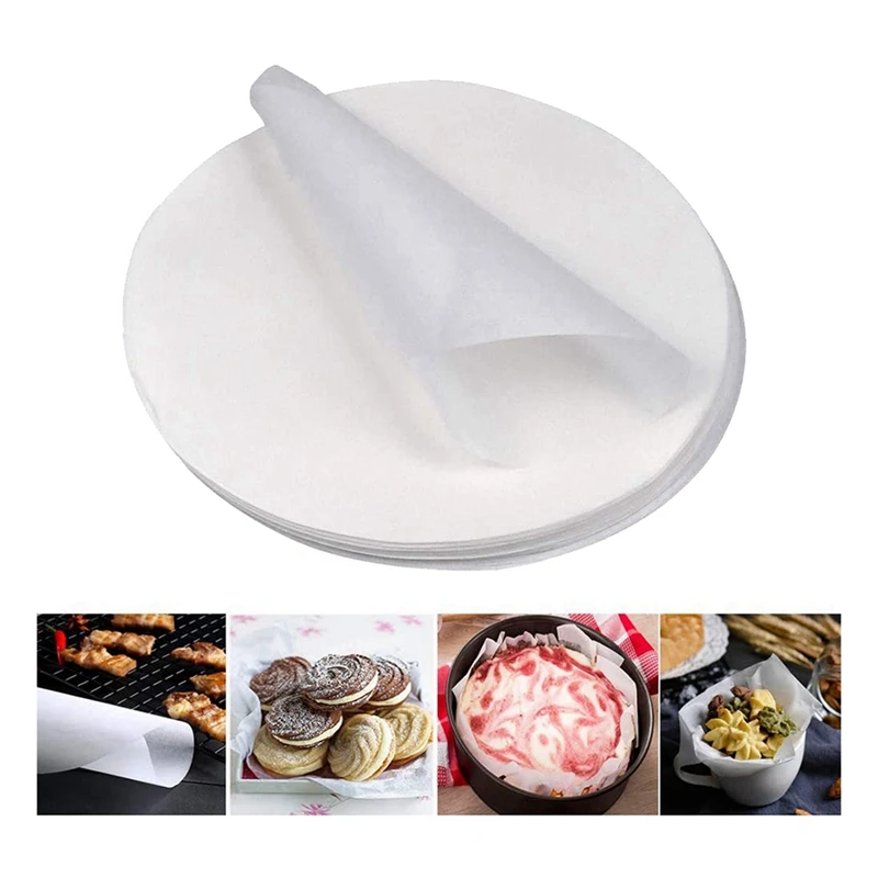100 Packs Greaseproof Non-Stick Baking Paper with 6 Bread Proofing Basket Cloth | Дом и сад