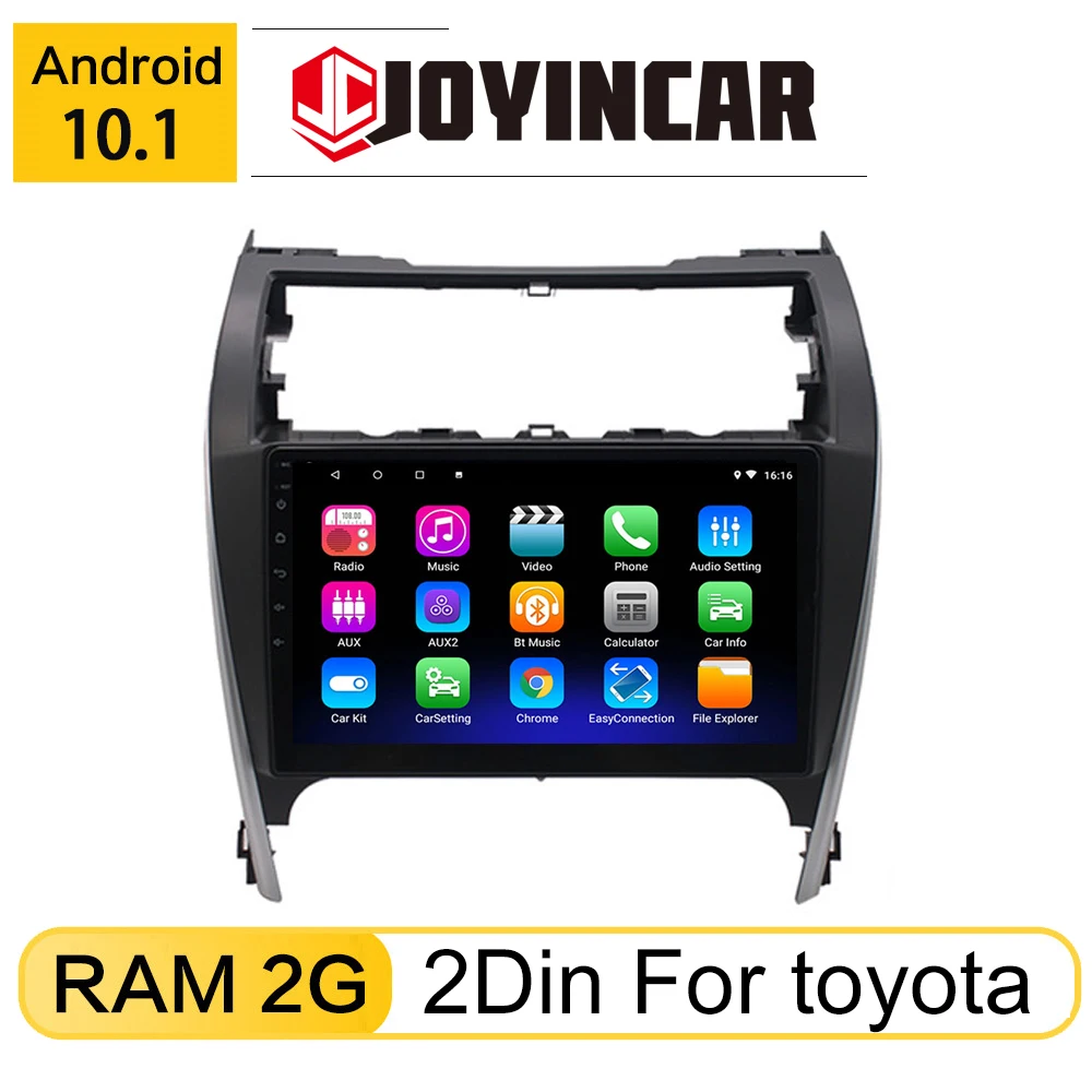

JOYINCAR Android 10.1 Car Radio For Camry 2012-2017 2din 4 core Multimedia Player GPS Navigatio Stereo Autoradio Head Unit
