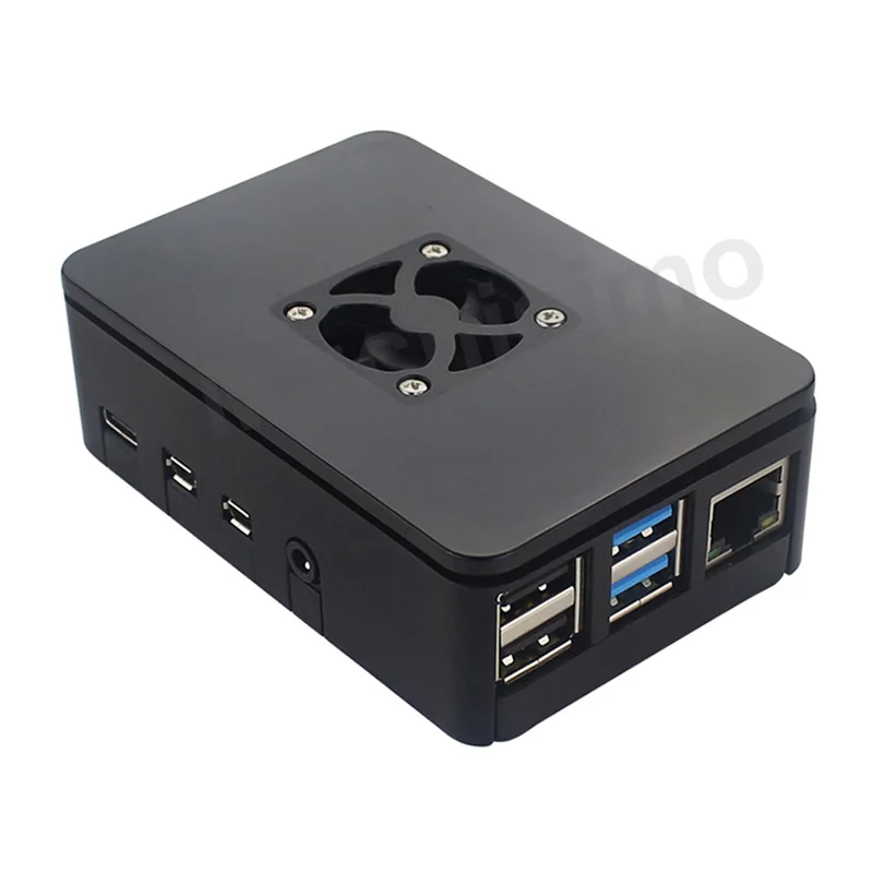 Raspberry PI 4 Модель B 1 ГБ/2 ГБ/4 Гб ABS чехол с охлаждающим вентилятором Пластиковый