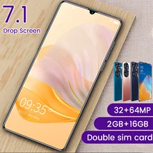 New Arrival P50 Huawie 2GB RAM 16GB ROM Android 10.0 Smartphone 6.7 Inch Waterdrop Screen Mobile Phone Cellphone (3)