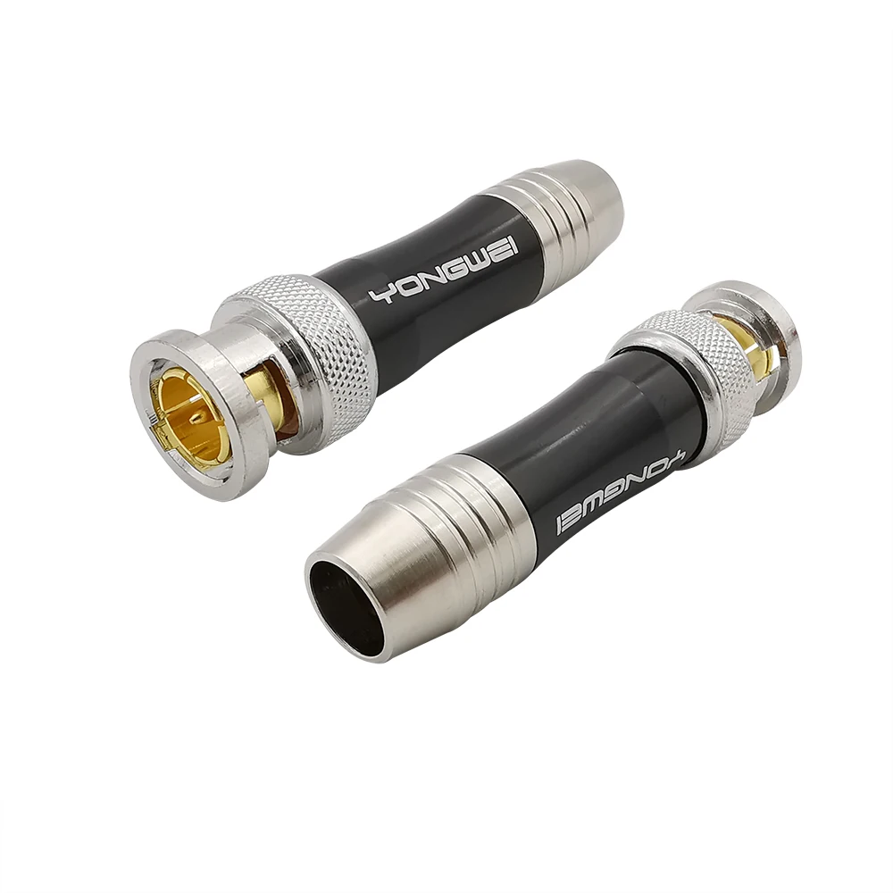 BNC Male Plug Video Cable HD SDI Connector 75-5BNC Soldering Head Monitoring Coaxial Copper Core Gold-plated | Обустройство дома