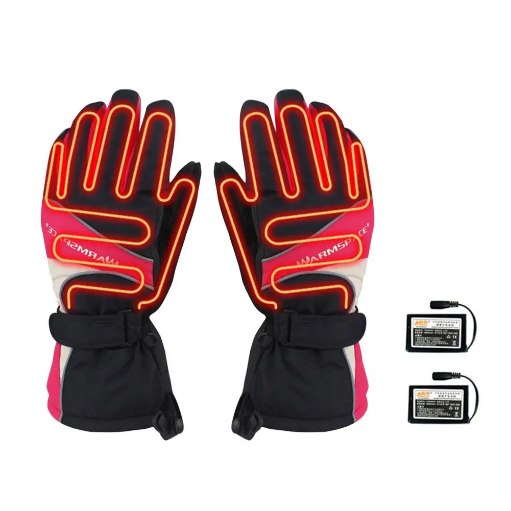 

Winter Outdoor Heated Gloves 3.7V 3600MAH Electric Heating Skiing Gloves Cycling Waterproof Hand Warmer For Camping Fishing