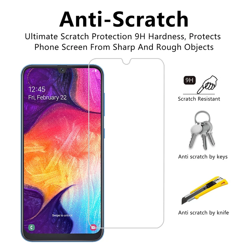 3 шт. Защитное стекло для Samsung Galaxy A50 A30 закаленное A10 A42 A70 A60 A50S M10 M20 A20 A20E A20S |