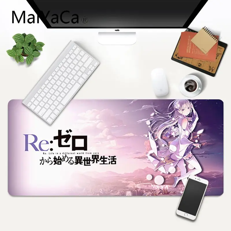 

MaiYaCa Funny Re ZERO Comfort Mouse Mat Gaming Mousepad Gaming Mouse Mat xl xxl 800x400mm for world of warcraft