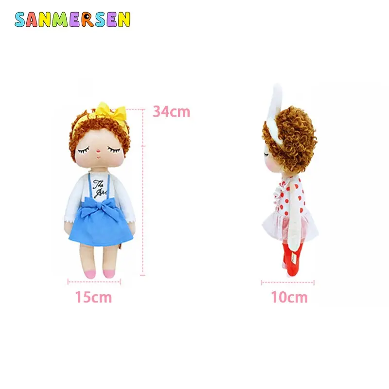 34 см кудрявый Ангел плюшевые мягкие милые кролики животные для детей игрушки