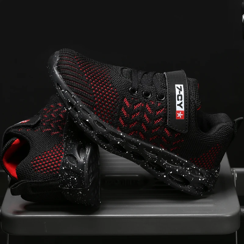 Осень 2019 г. Новая повседневная детская обувь легкая дышащая мягкая для мальчиков