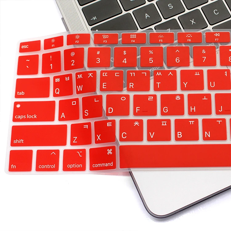 Silicone Laptop Korean Keyboard Cover Skin for MacBook Newest Air 13" Release A1932 with Retina Display